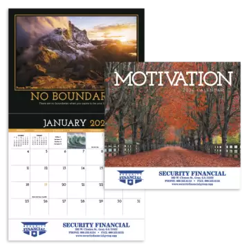 Motivation Appointment Wall Calendar - Stapled